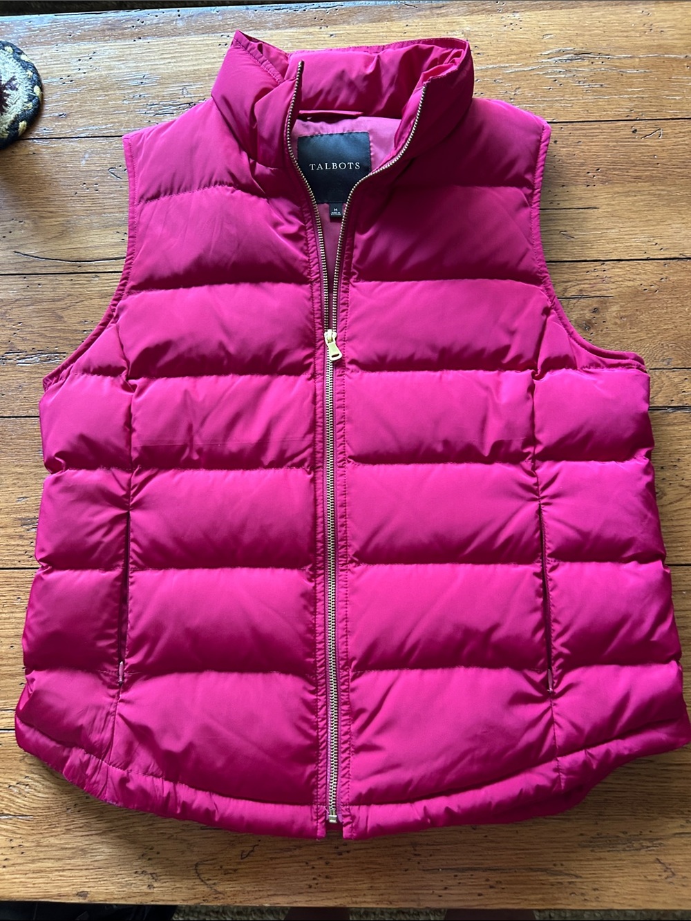Talbots Down Vest Pink Size M